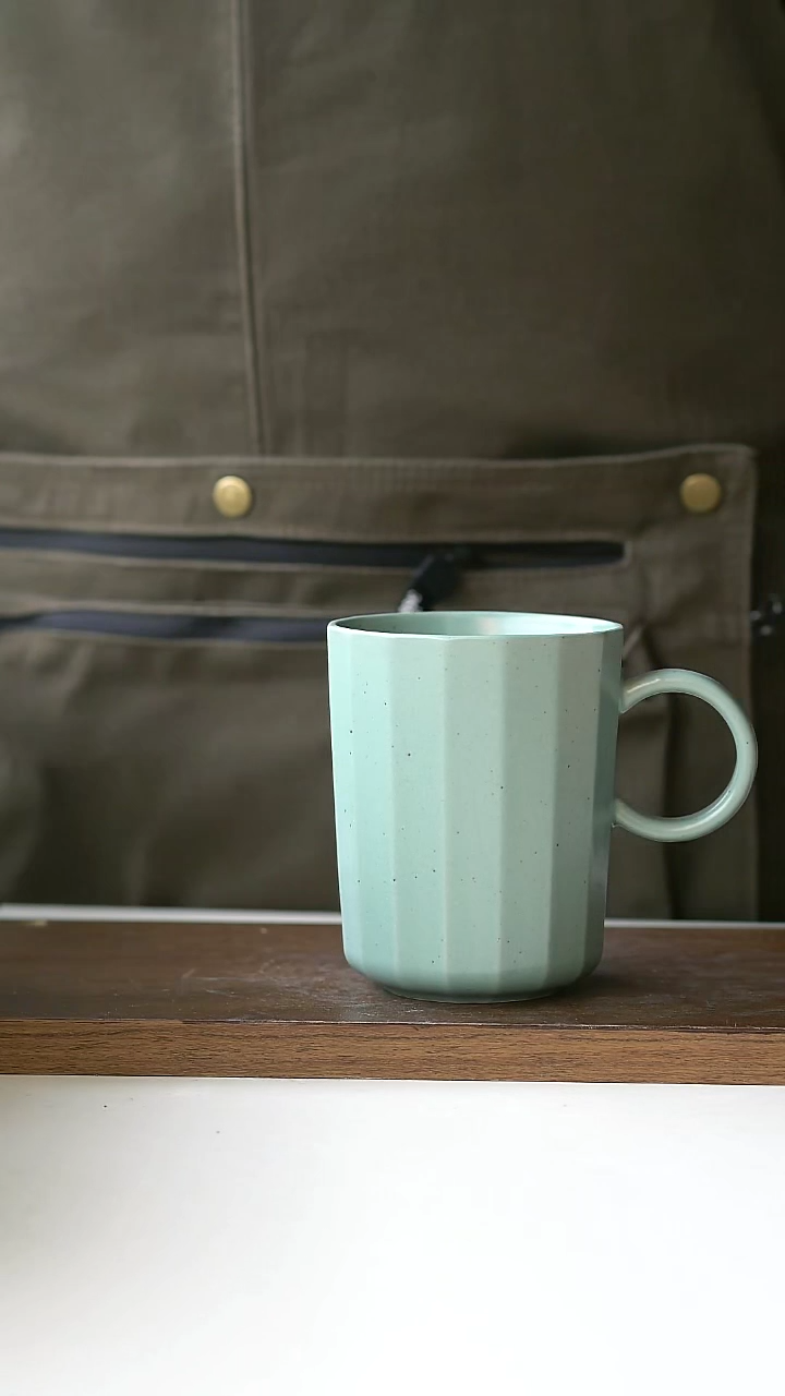 【闪购商品】陶瓷出澳洲莫兰迪绿马克杯@4-2@