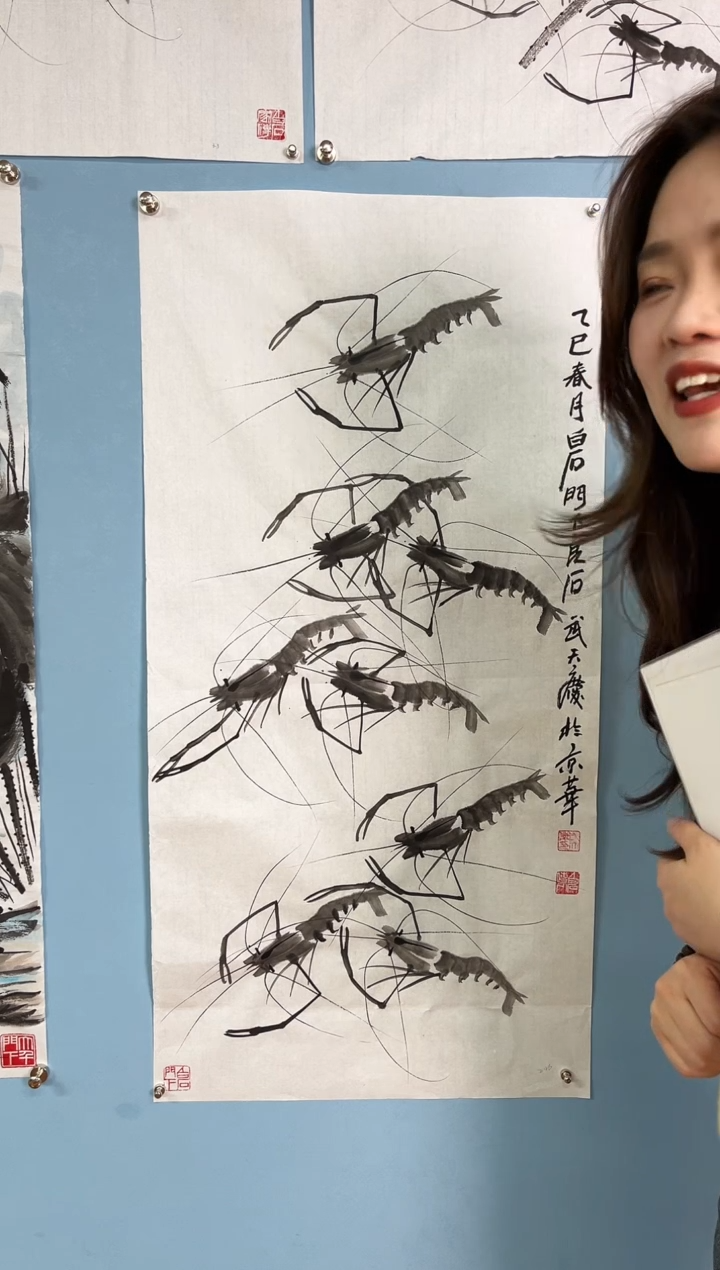 【闪购商品】国画武天庆水墨虾4.5平尺