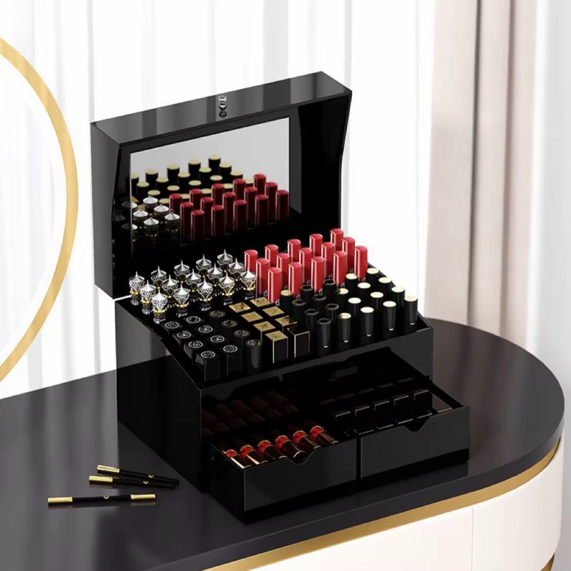 TF白金细管口红唇膏03日杂奶茶20 31 黑方管16斯嘉丽红滋润礼盒装