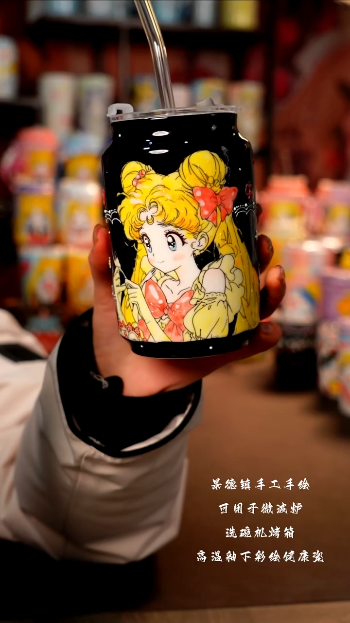 景德镇手工手绘陶瓷杯杯