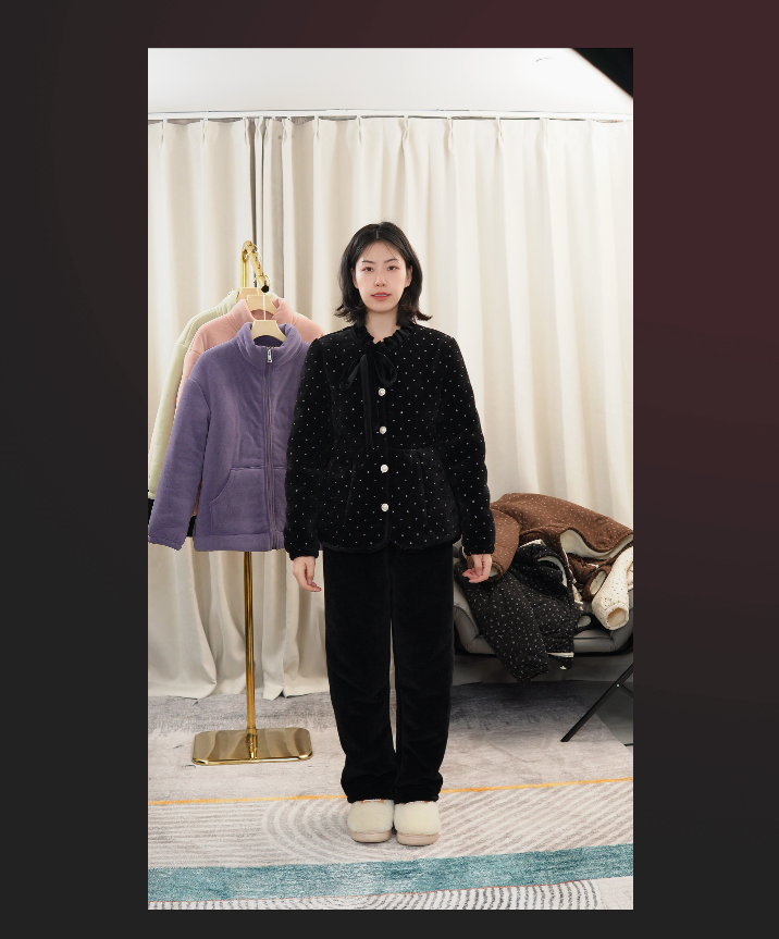 【三层加厚】保暖碎砖家居服套装情侣睡衣秋冬冬季女士男款加厚