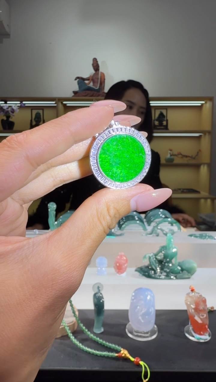 吊坠(不含链)未镶嵌翡翠无事牌