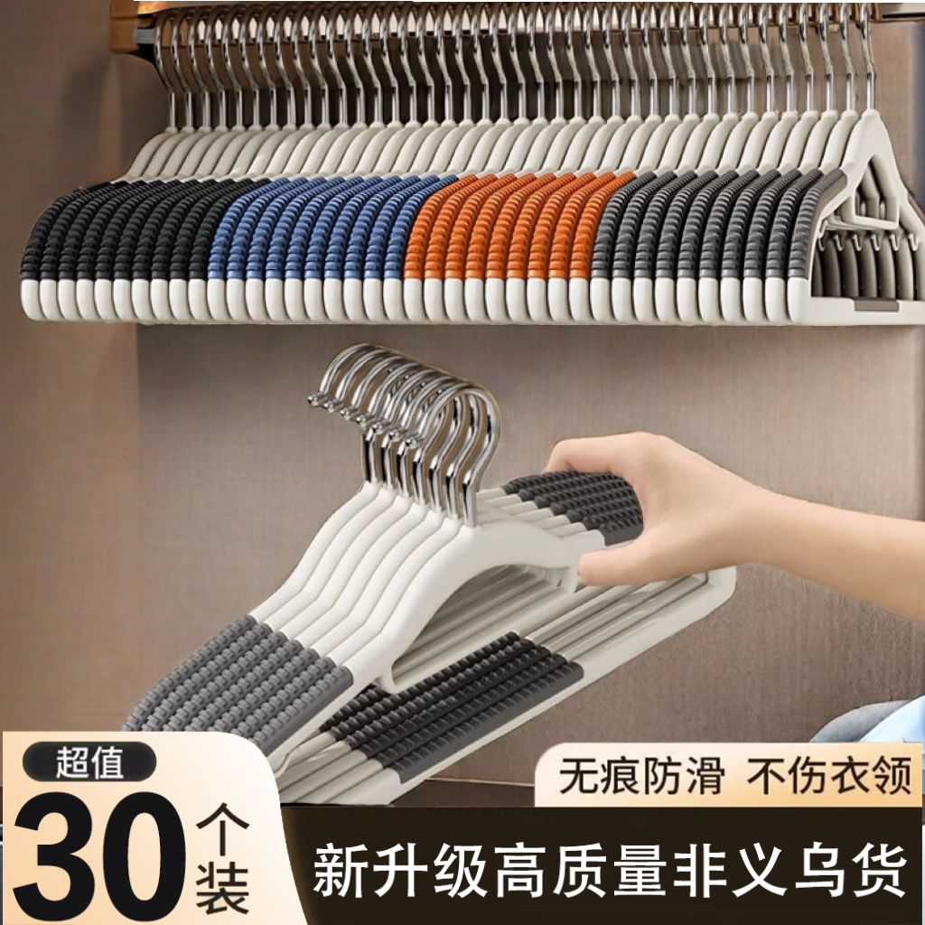 【非义乌货】高品质衣架学生宿舍收纳必备防风防滑加厚承重开学季