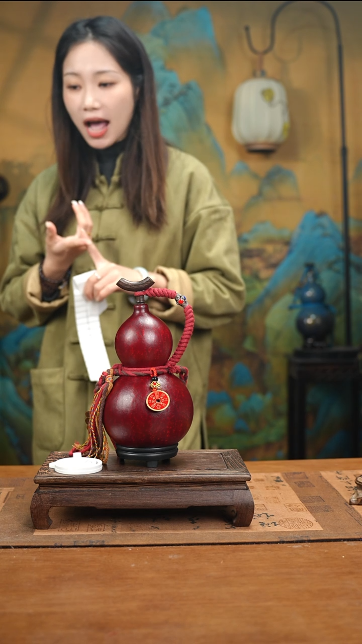 YE072精品藏绳款天然酒葫芦（一物一拍）