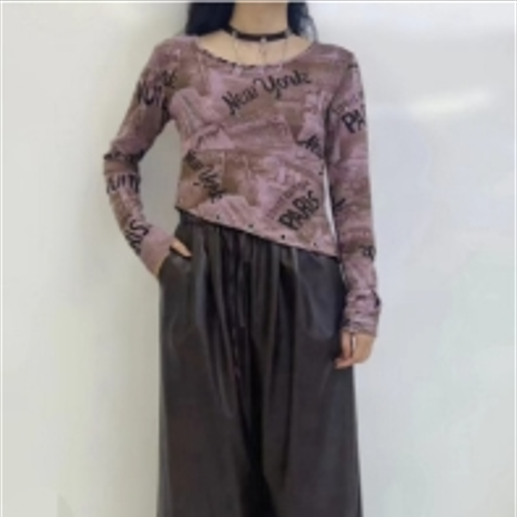 【小依专享】T5F30097B 女士休闲时尚T恤- 0097