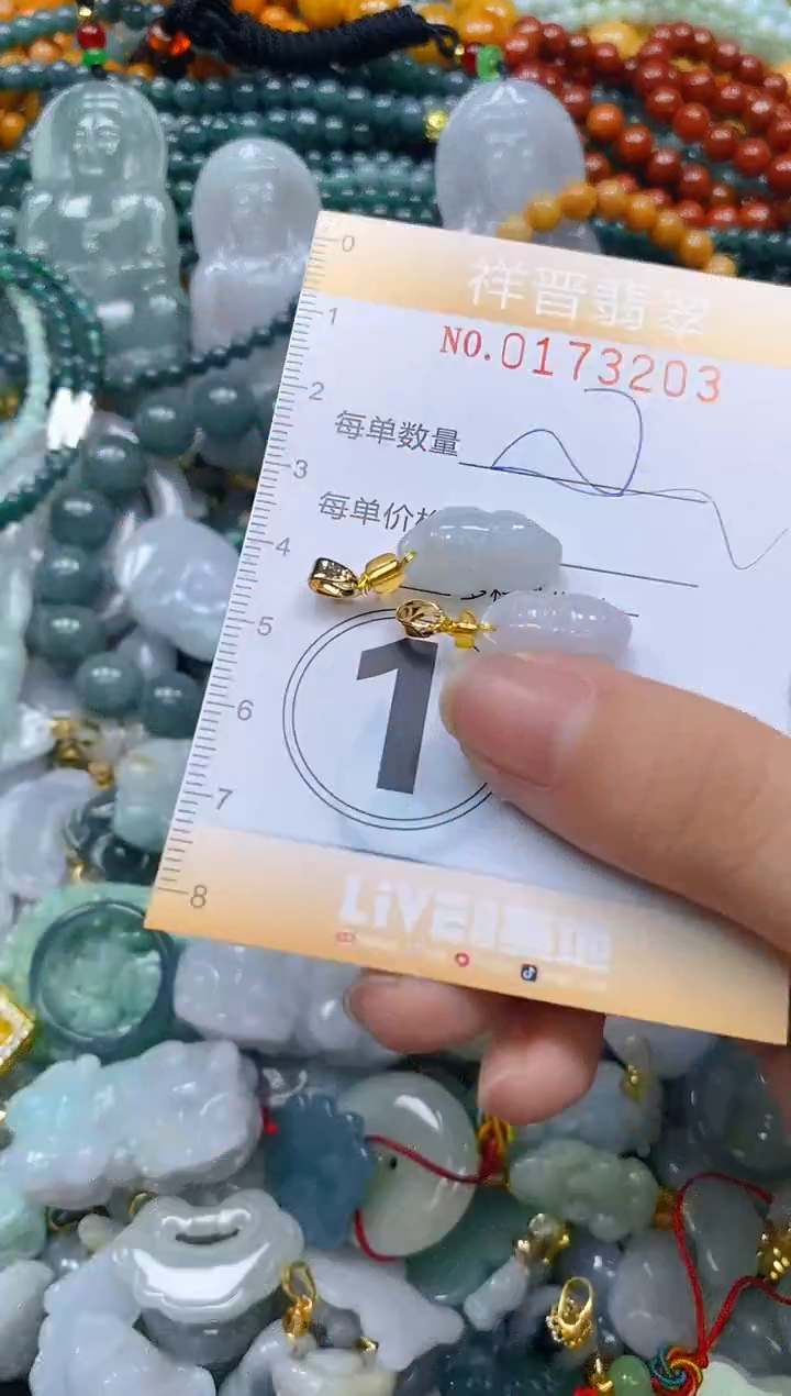 翡翠未镶嵌颈饰闪购017320多样性发其一