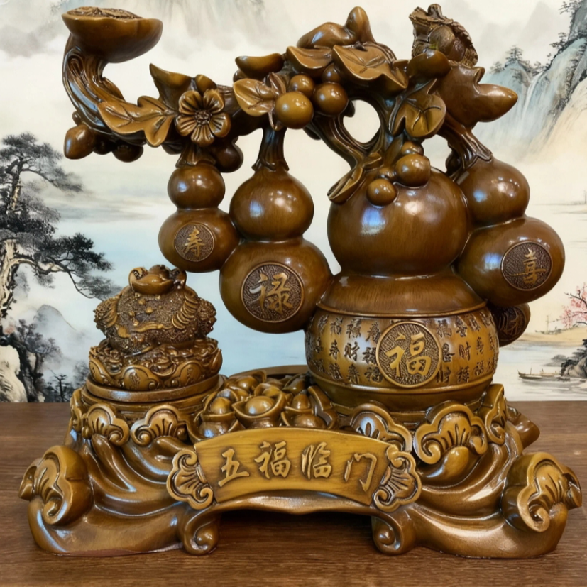 五福临门如意BX款 玄关客厅送人送礼乔迁办公室摆件