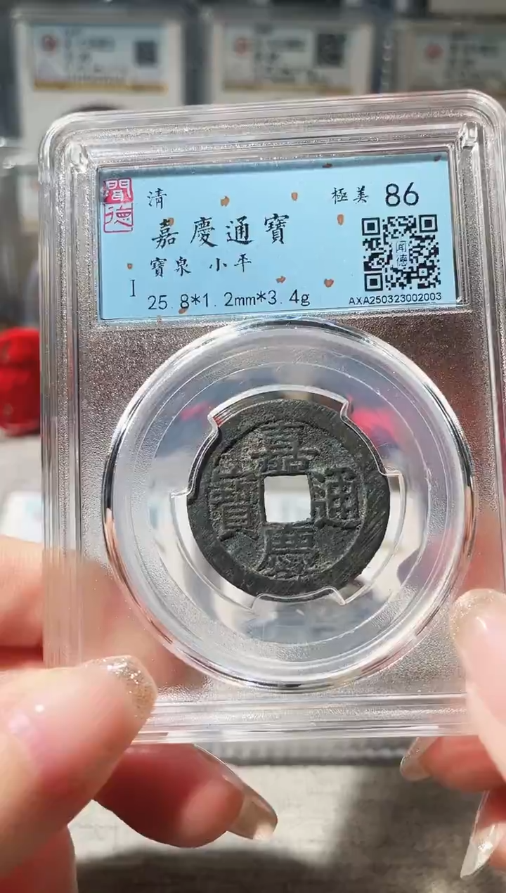 铜3嘉庆通宝 25+