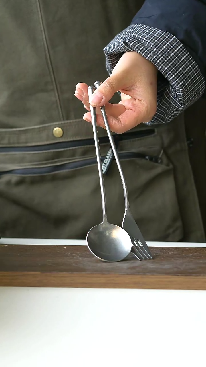 【闪购商品】陶瓷雪花复古银叉勺套装@4-2@