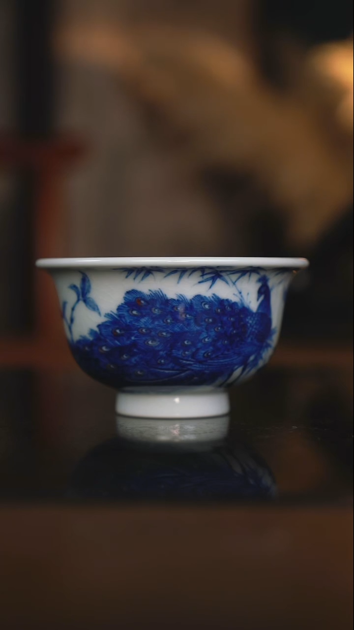 入云孔雀压手杯000