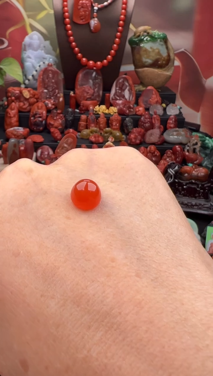 未镶嵌戒面南红玛瑙用****1戒面