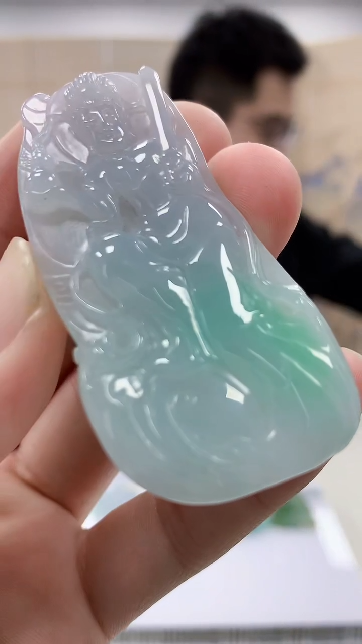 【闪购商品】定制翡翠未镶嵌5153bb-毛货挂件