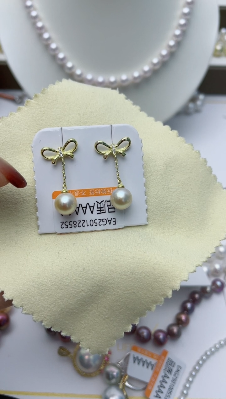 【闪购商品】淡水珍珠耳饰银S925镶嵌W129