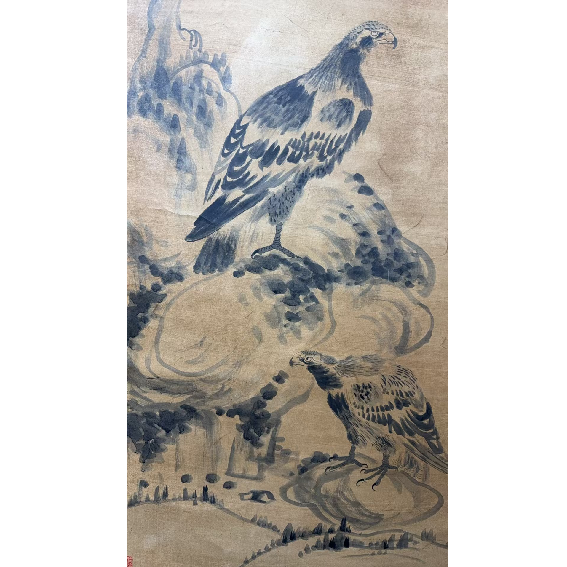 八老款 动物立轴 135 65 7.8平尺