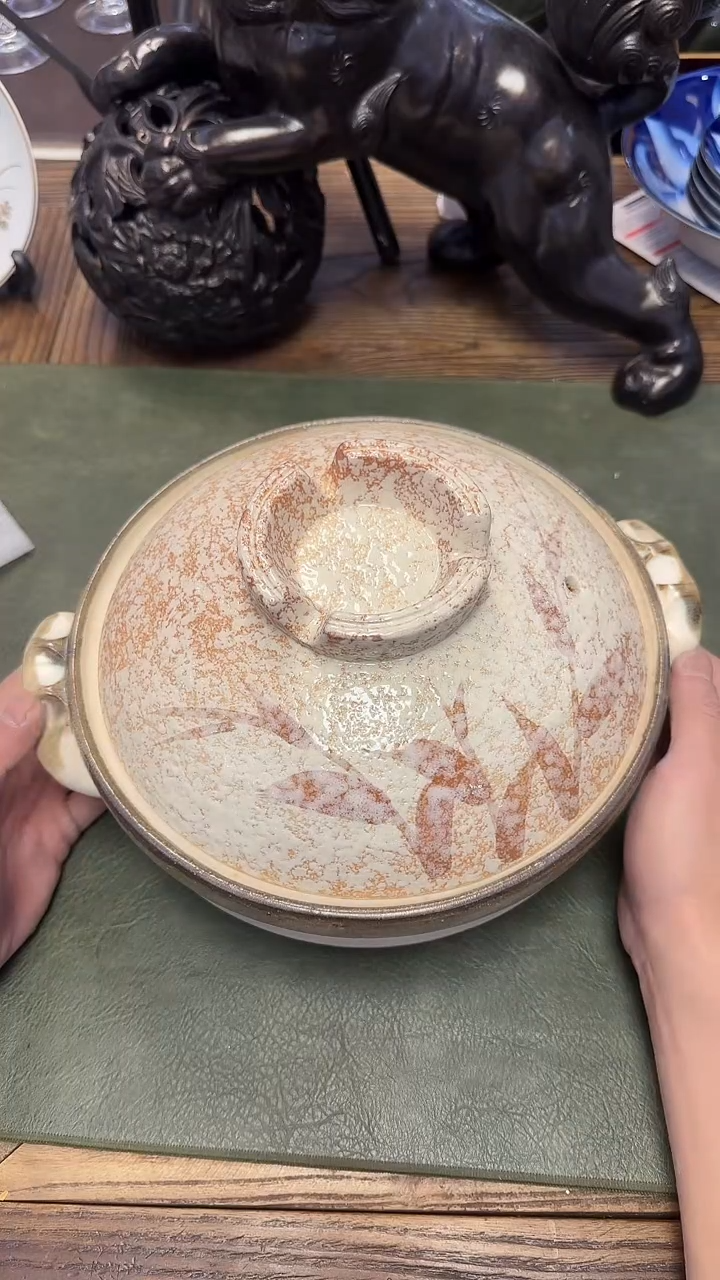 409志野大砂锅口25