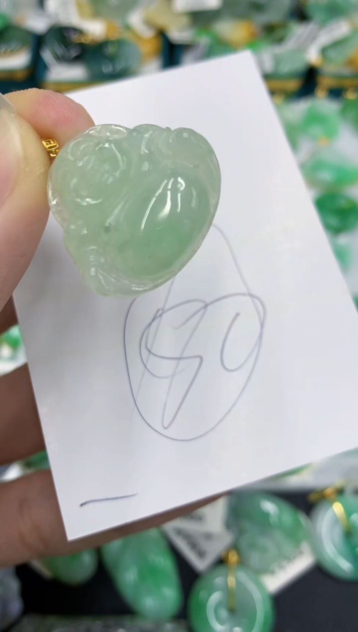 【闪购商品】翡翠颈饰18K金镶嵌号链接1111111