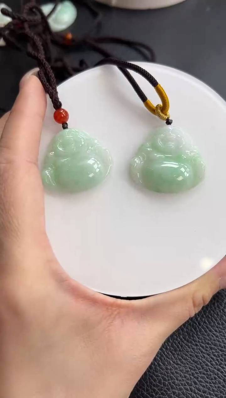 【闪购商品】翡翠颈饰未镶嵌YM-185-2 佛公多样性发一