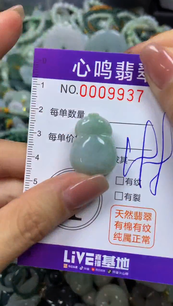 翡翠未镶嵌颈饰闪购009937