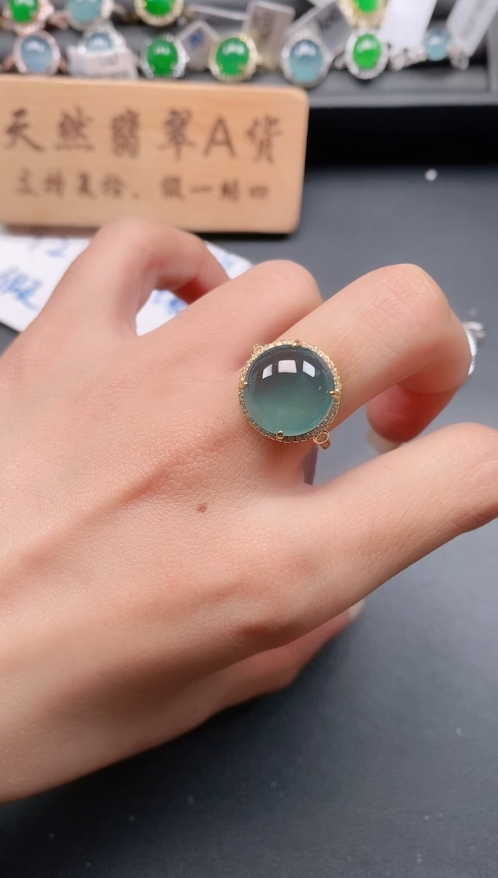 银S925镶嵌戒指翡翠111111111111