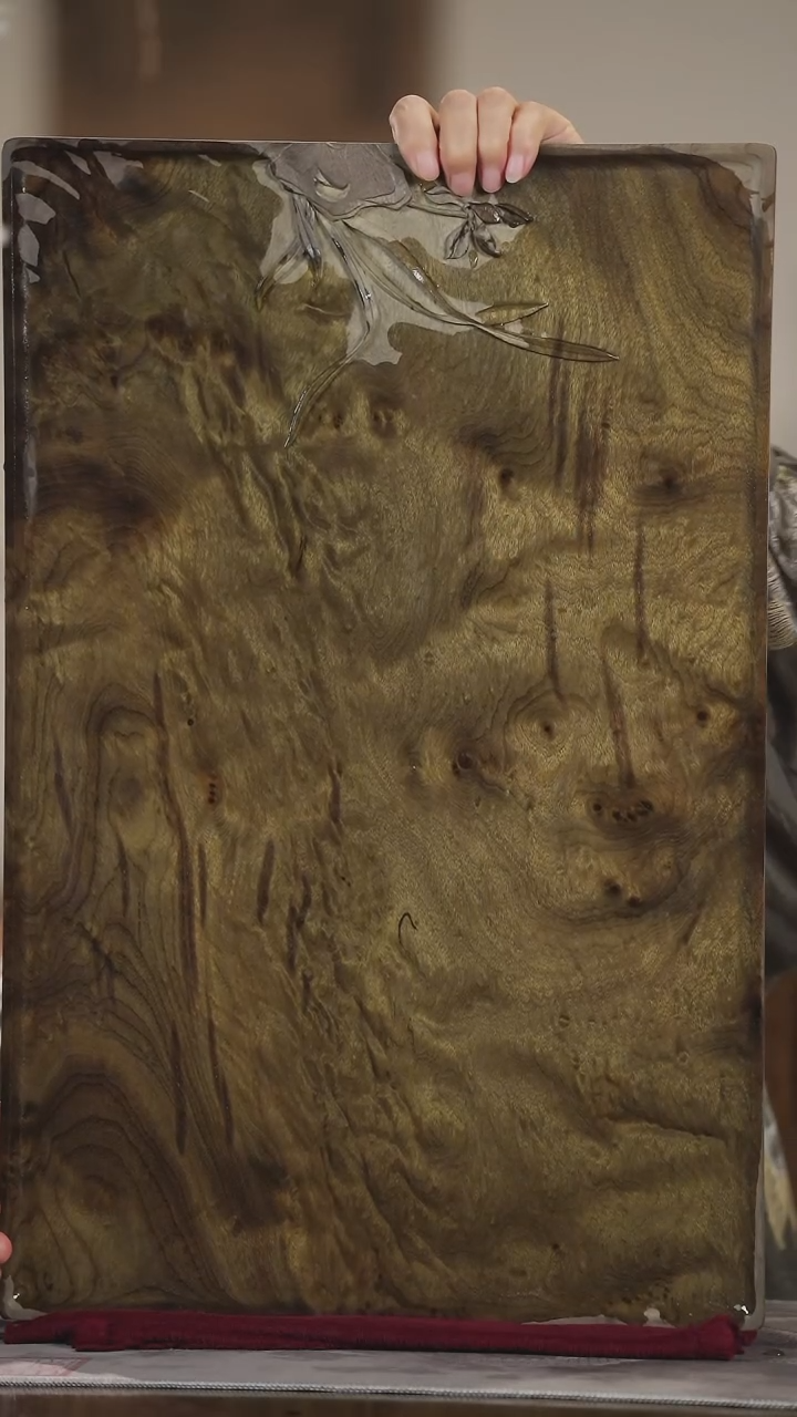 金丝楠322兰花系列小品茶盘·56.5*36.5*4.5cm