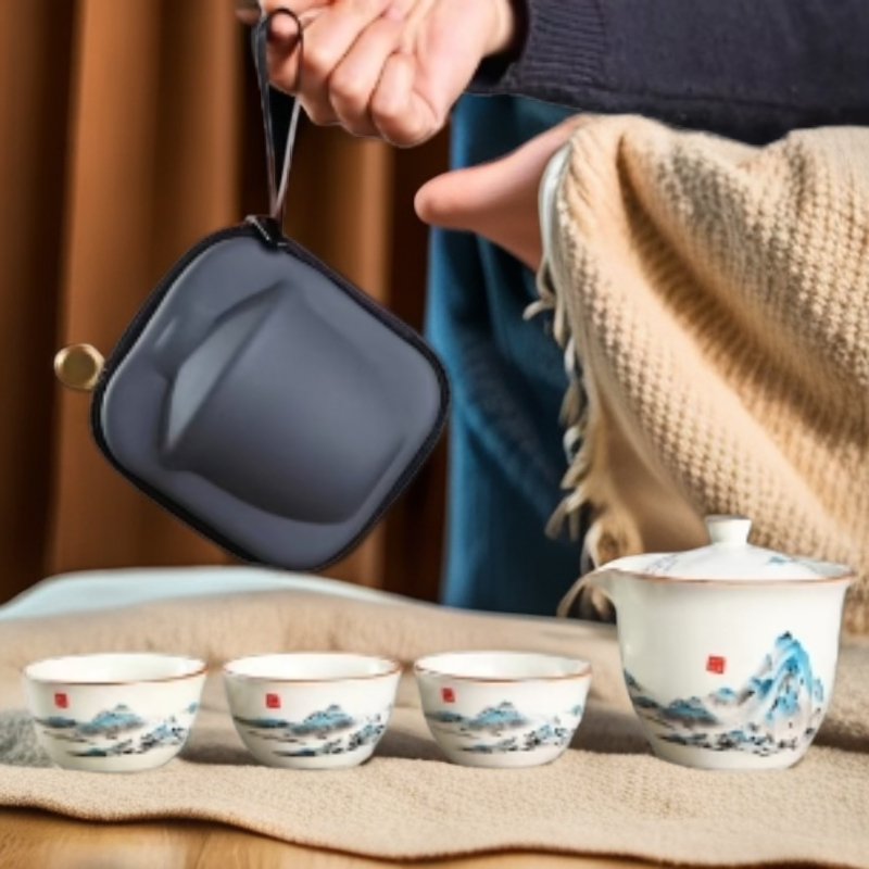 KK0227-千里江山一壶三杯旅行套LSY