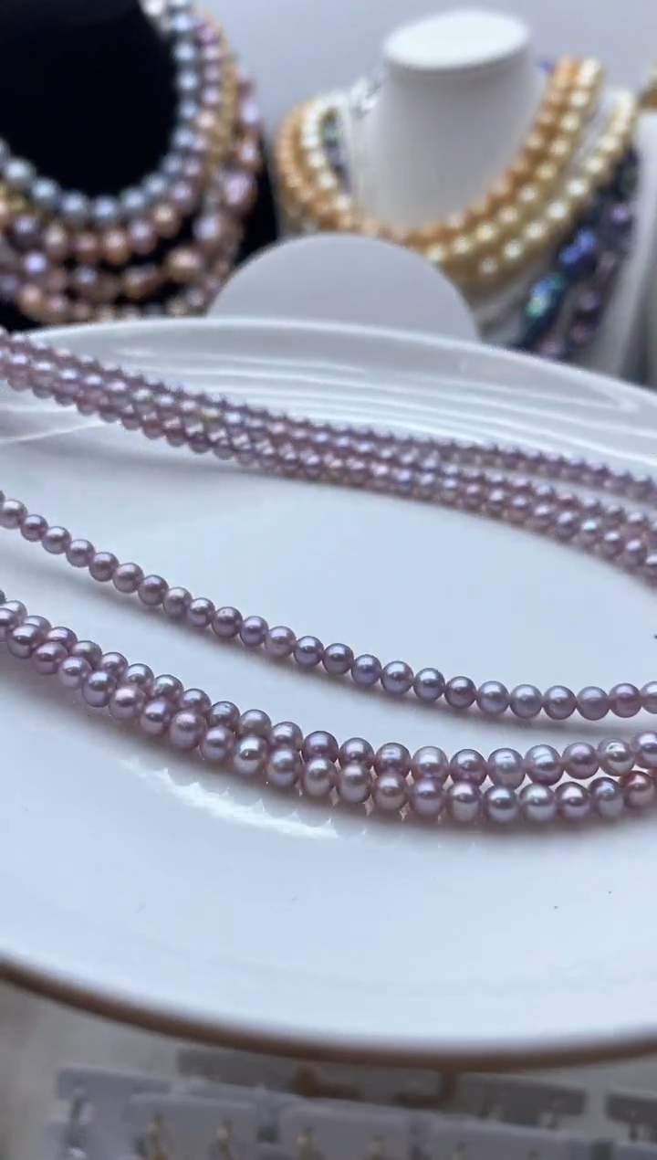 【闪购商品】淡水珍珠颈饰钛钢39