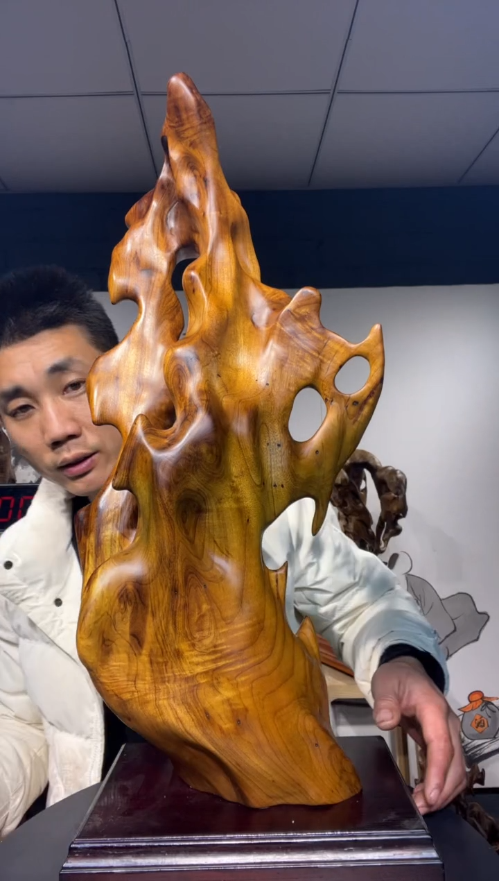 【闪购商品】金丝楠木雕金丝楠木工艺品摆件