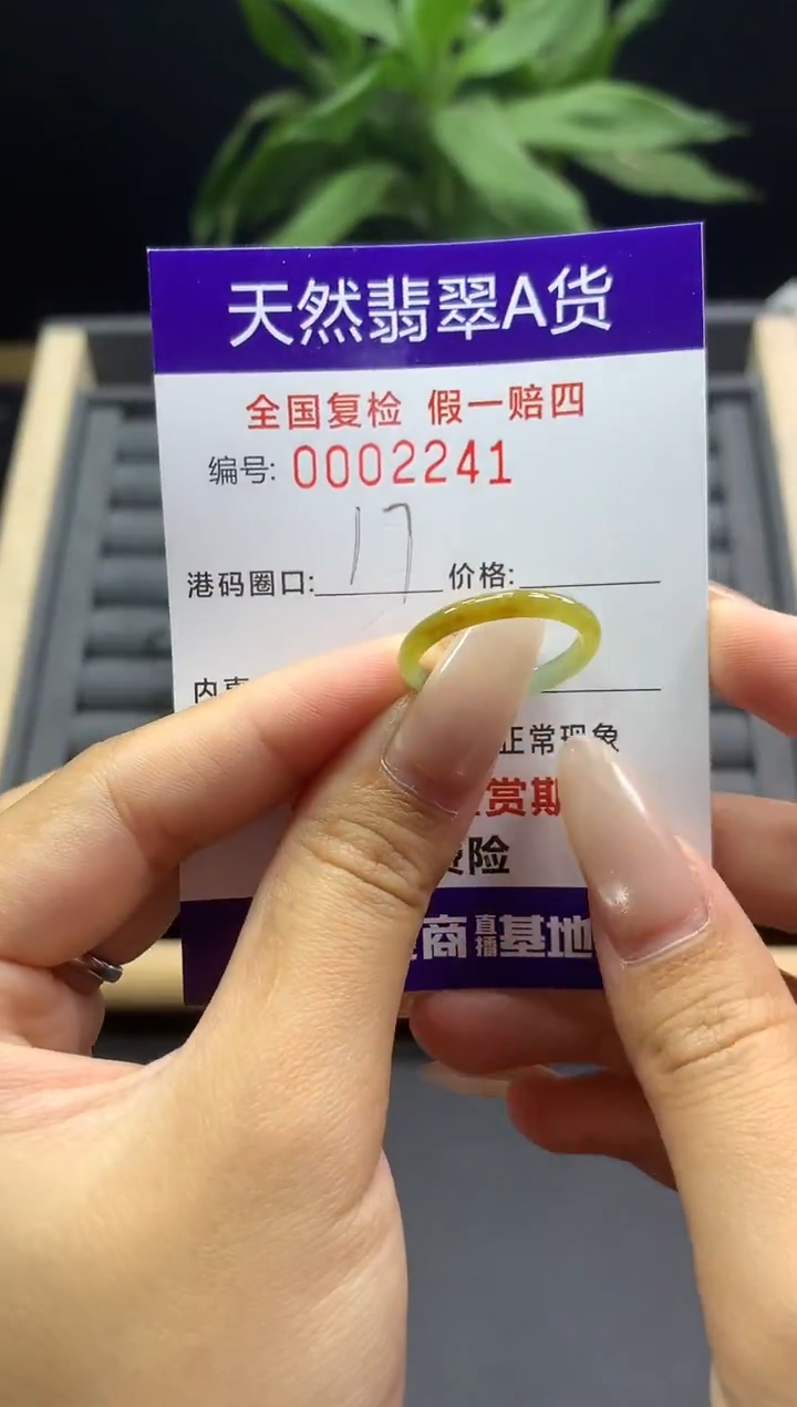 未镶嵌戒指翡翠天然  2241
