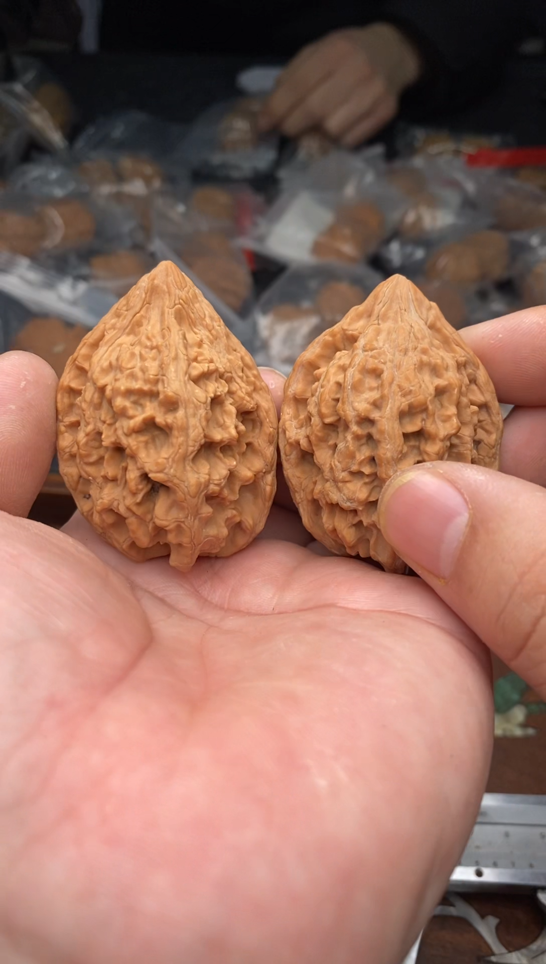【闪购商品】文玩核桃把件B157号42尺大沽石