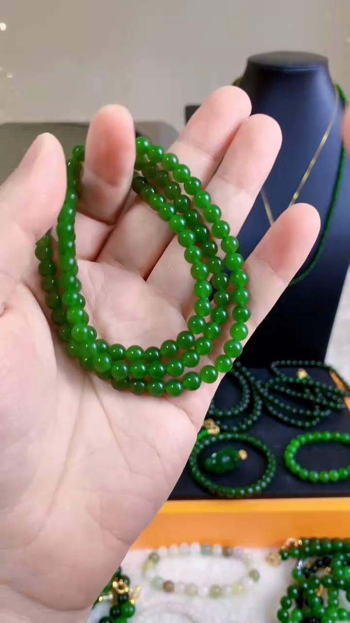 和田玉（碧玉）未镶嵌项链6