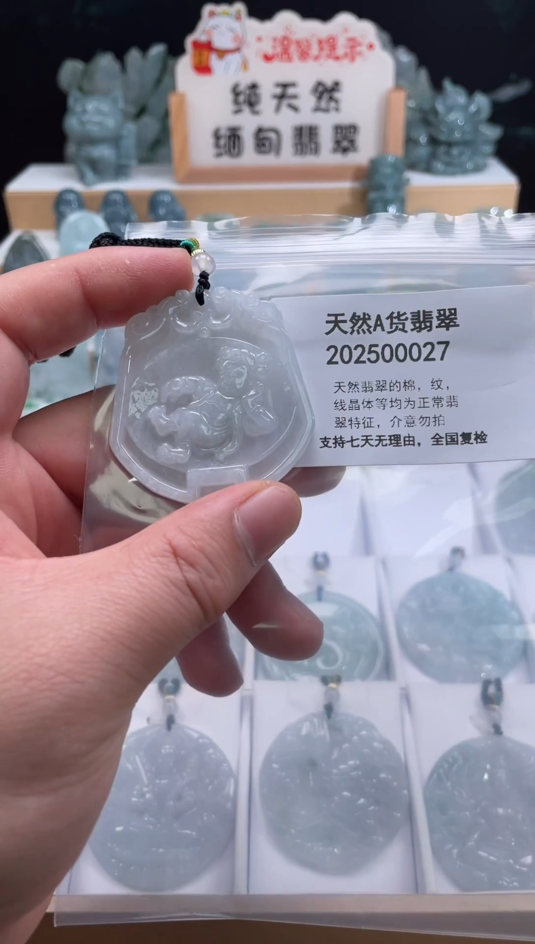 颈饰未镶嵌翡翠翠峰翡翠202512180017