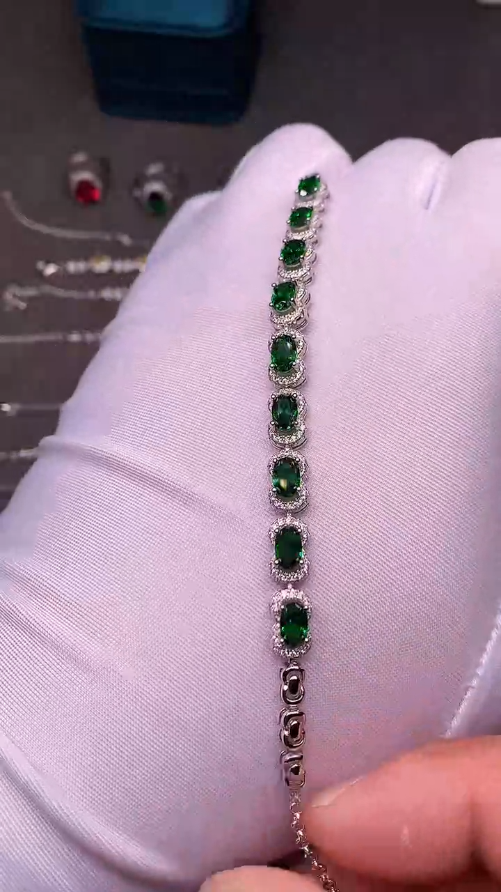 【闪购商品】透辉石手链银S925镶嵌.....