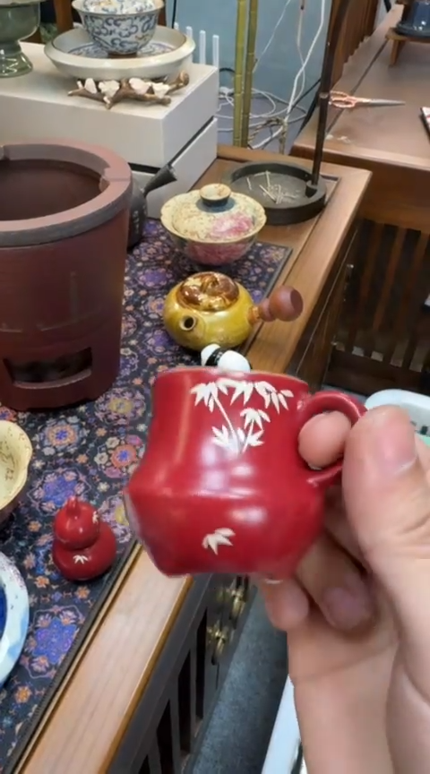 摆件陶茶具茶具茶具故宫红杯
