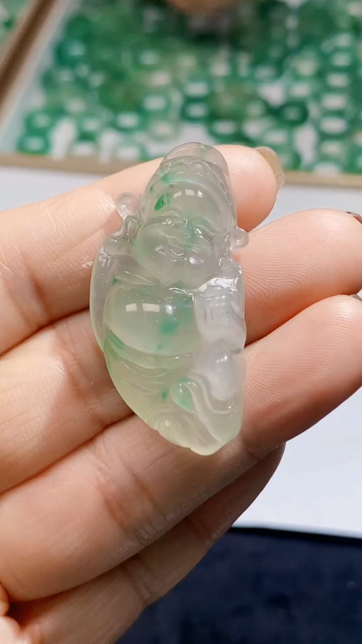 【闪购商品】石英质玉颈饰未镶嵌天然A货非洲翠，石英玉