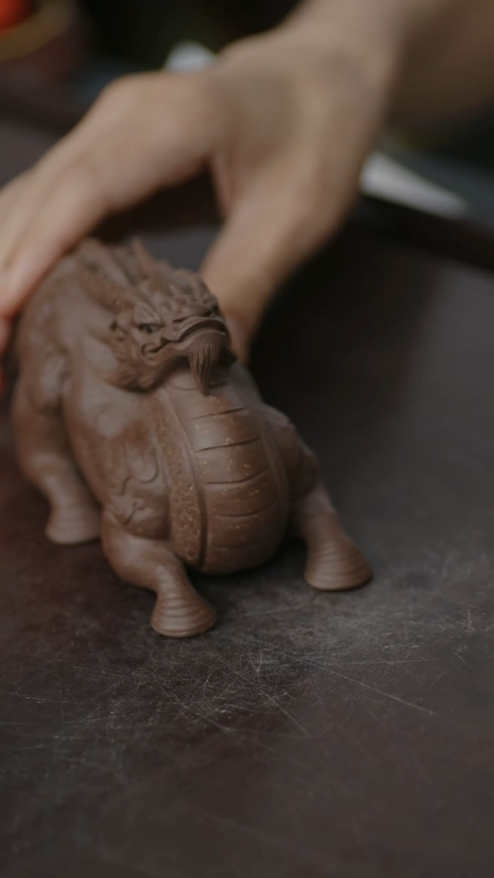 紫砂茶宠麒麟茶宠