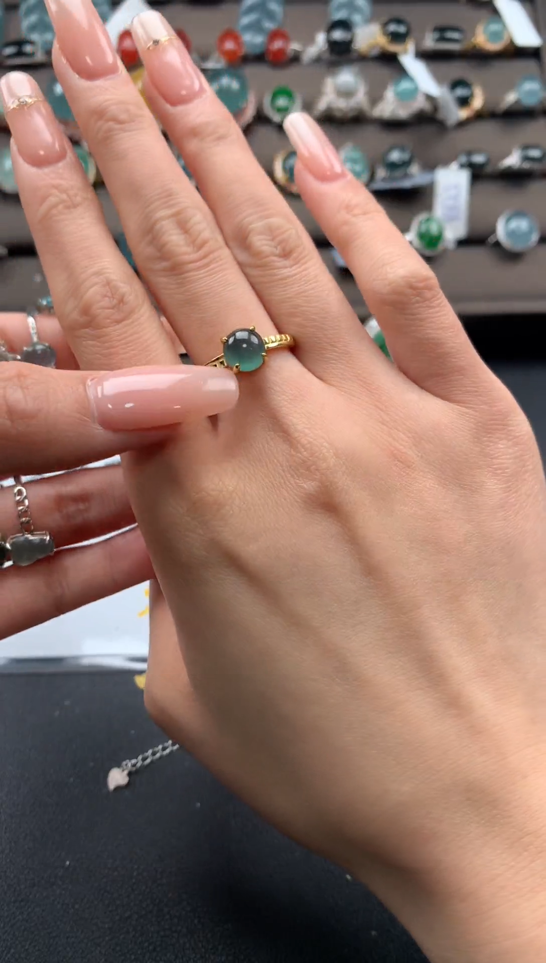 【闪购商品】翡翠戒指银S925镶嵌11111