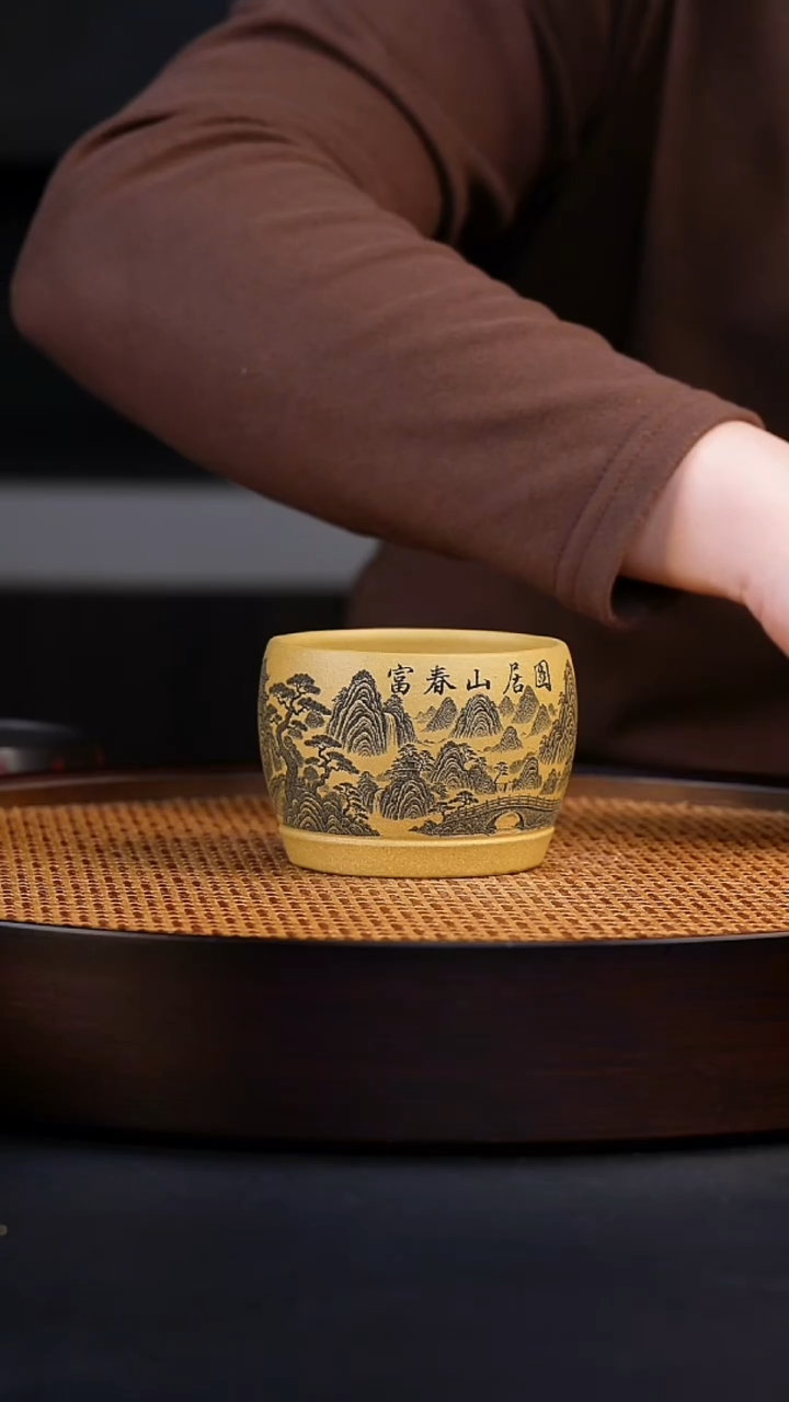 茶杯紫砂用****3宜兴全手工紫砂杯