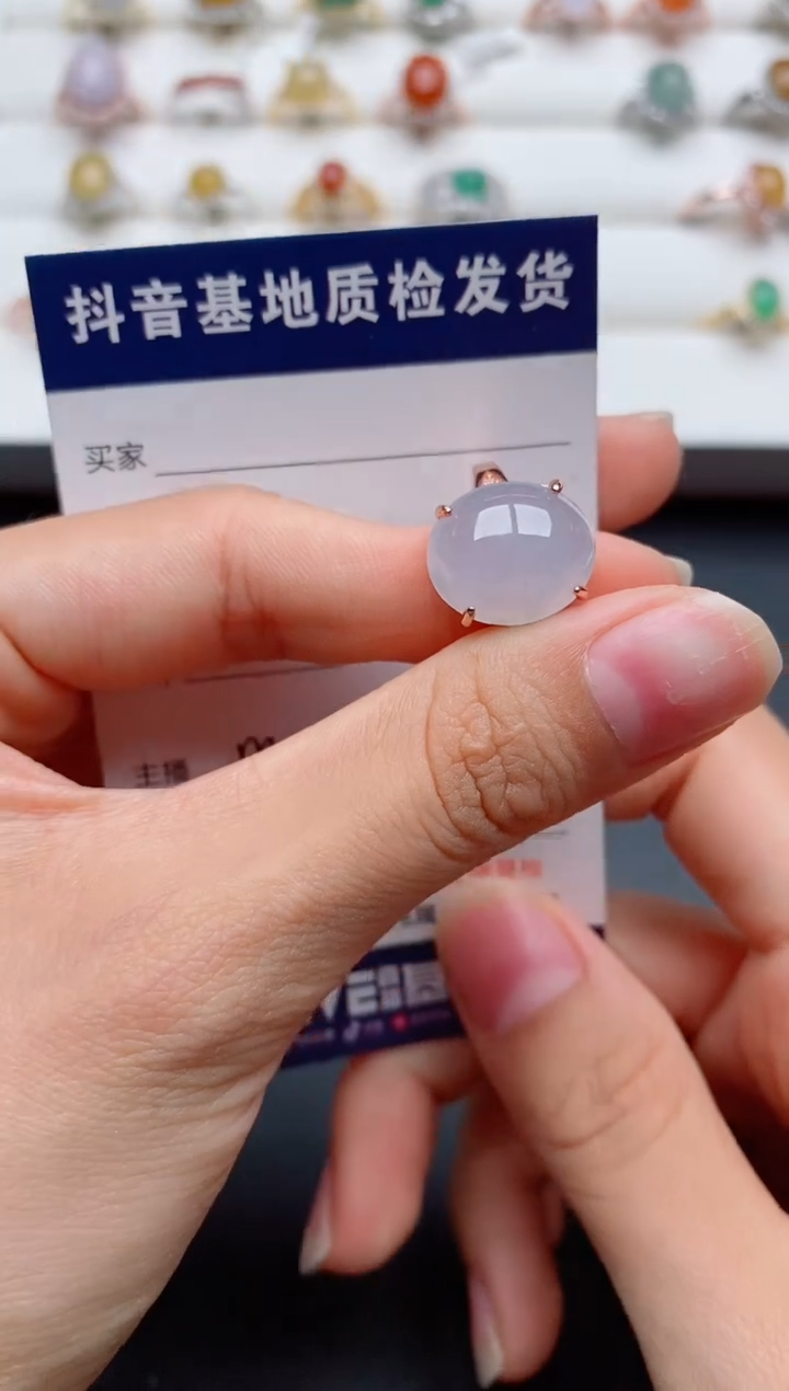 翡翠戒指银S925镶嵌........