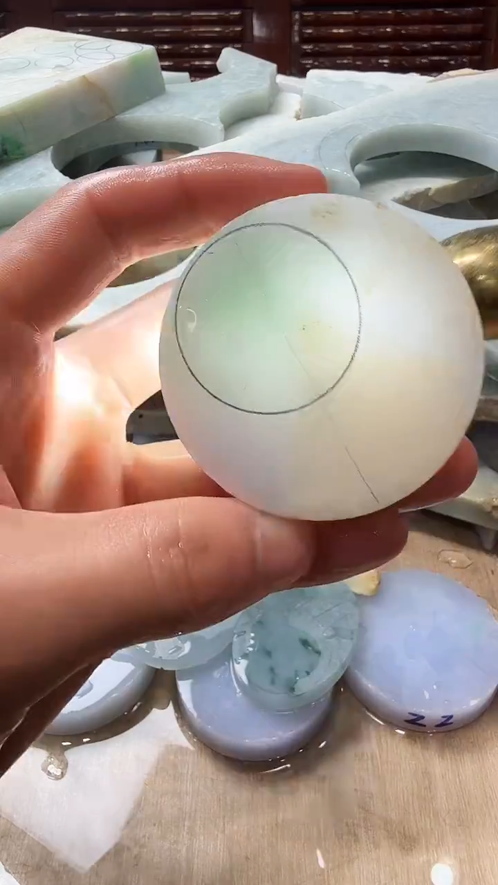 裸石翡翠天然翡翠A货花612