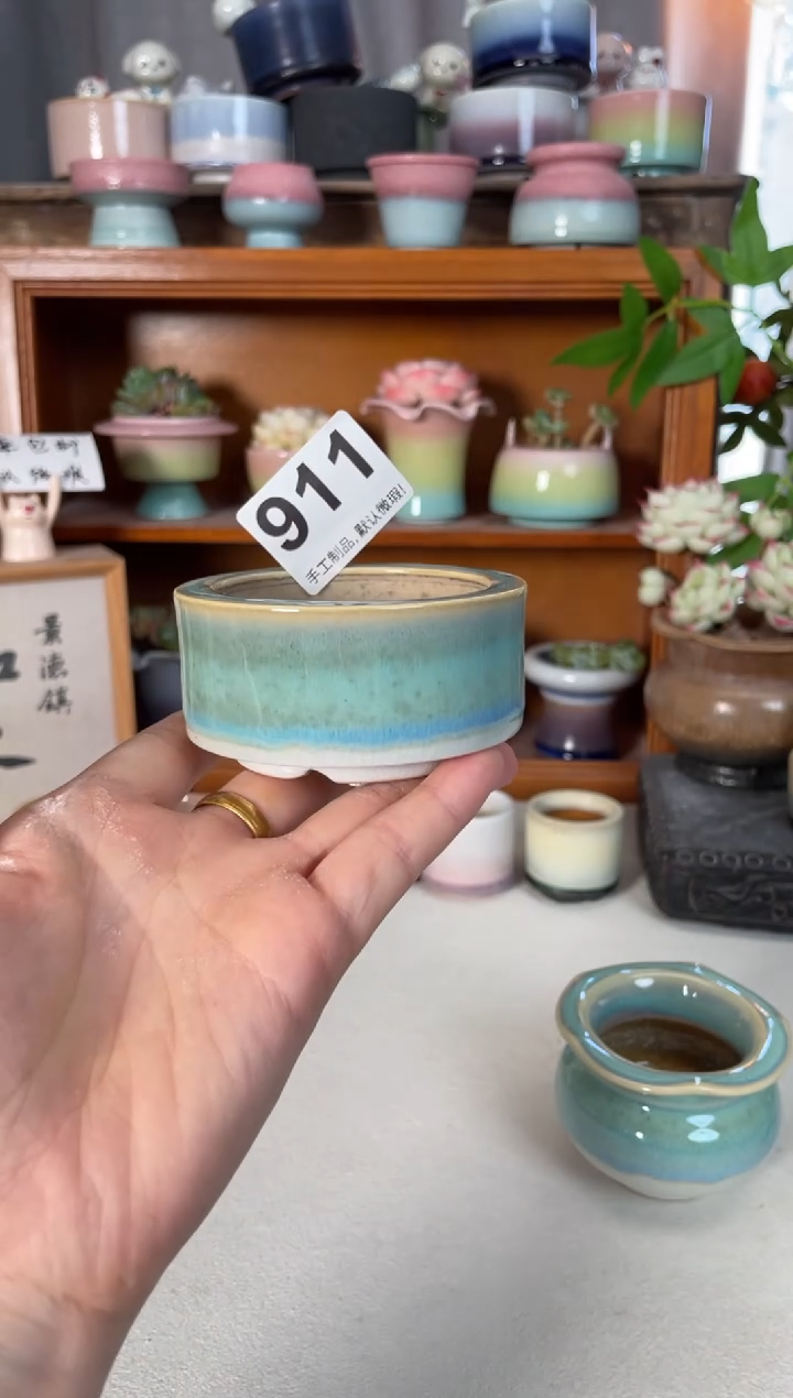 瓷片酥***瓜911知木小芳花盆