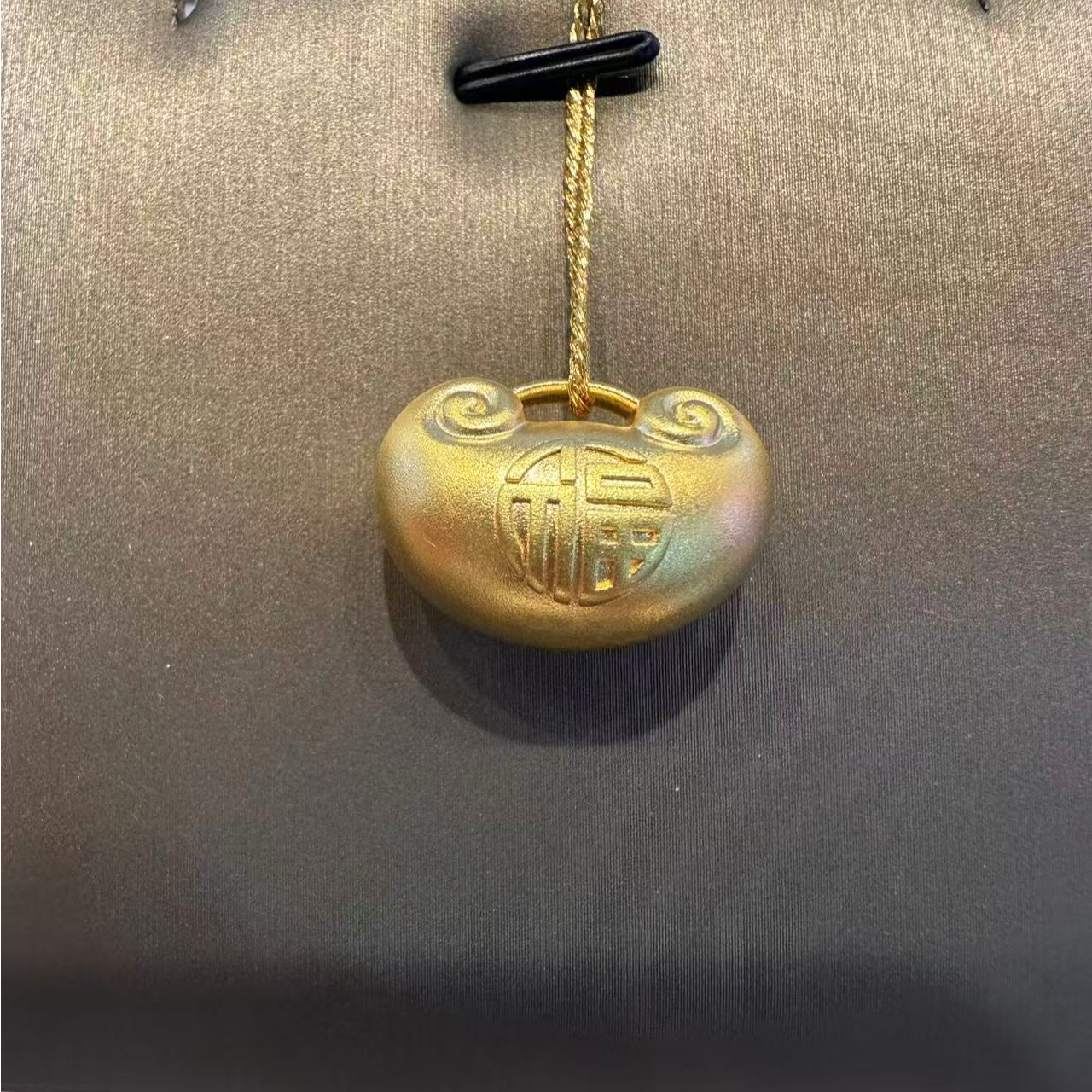 吊坠足银 卷云元宝胖福吊坠 J约0.56 {总}