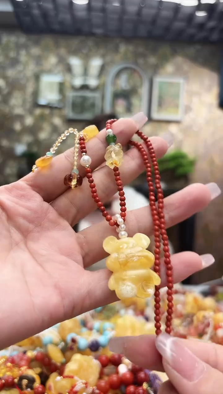 琥珀项链未镶嵌【多样性发一】