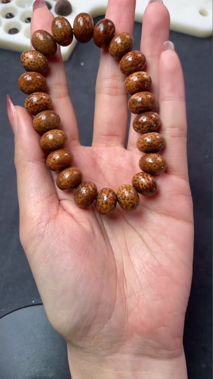 【闪购商品】星月菩提吊坠精工级中珀14*10算盘手串