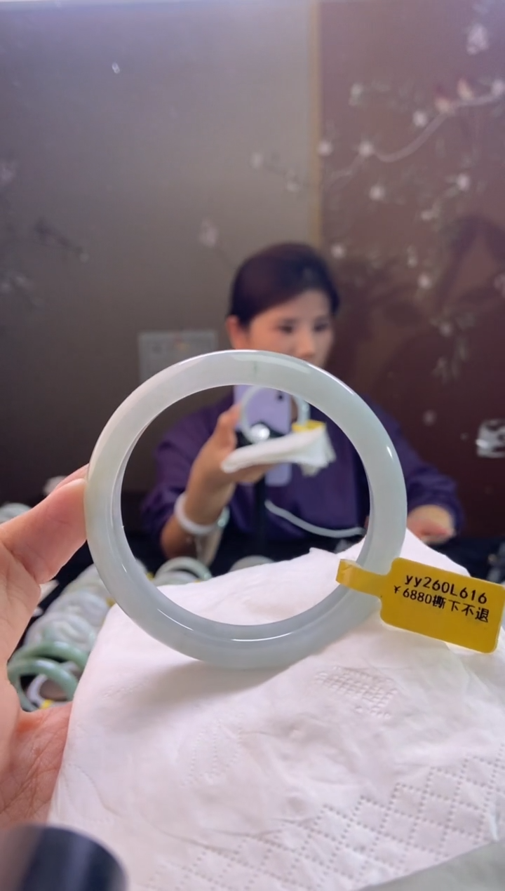 未镶嵌手镯翡翠圈口x61-62