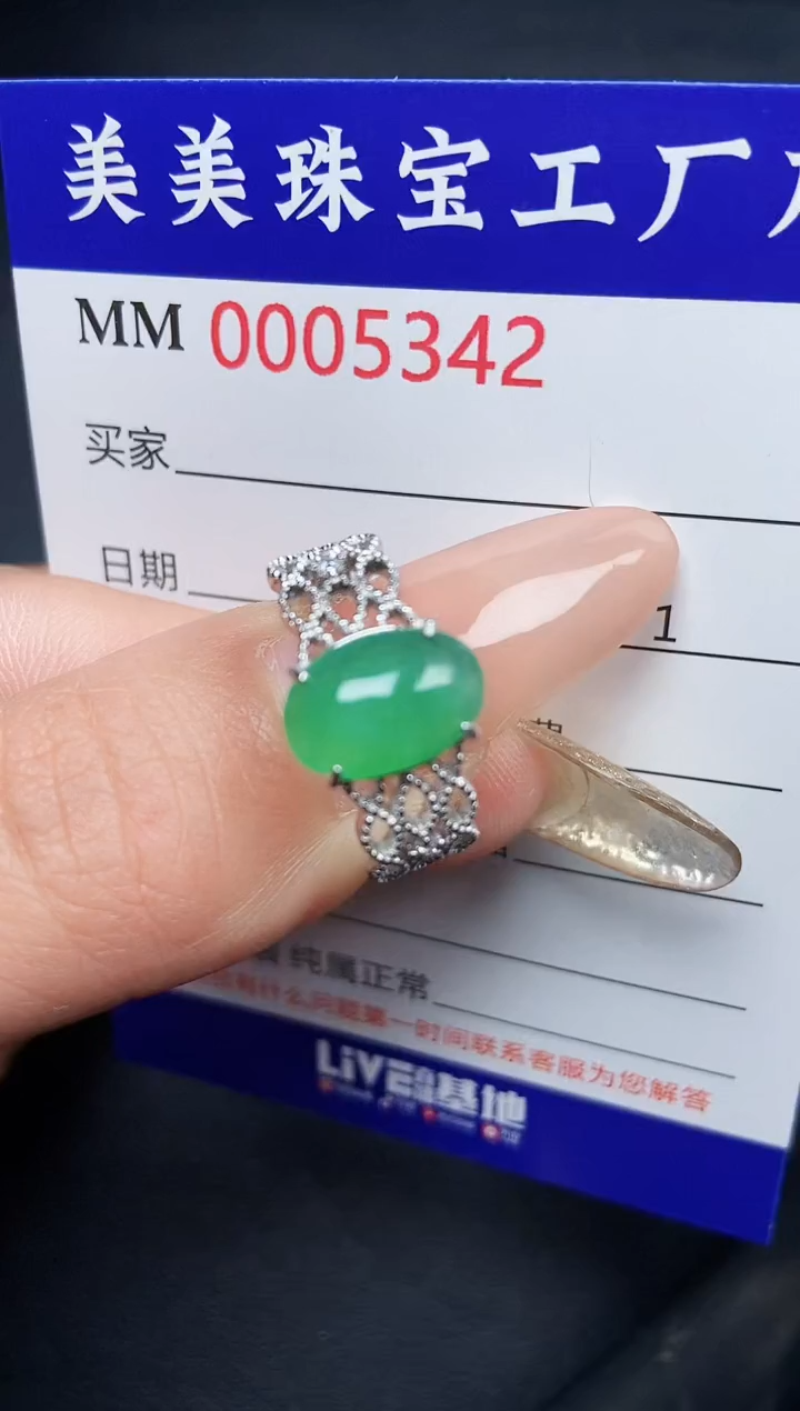 【闪购商品】翡翠颈饰银S925镶嵌5342