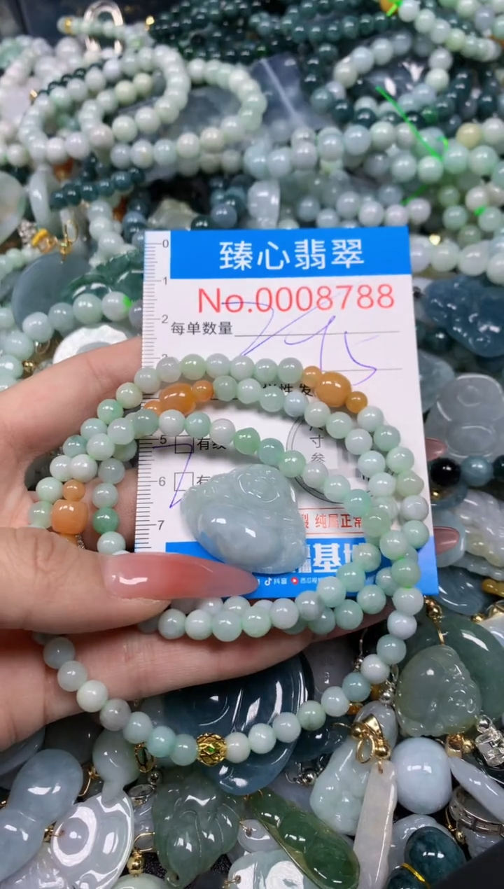 【闪购商品】翡翠颈饰未镶嵌含绳0008788