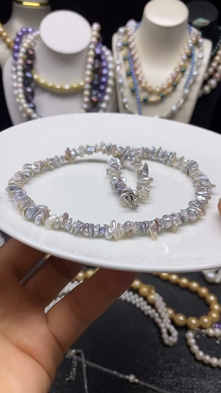 颈饰未镶嵌淡水珍珠多人