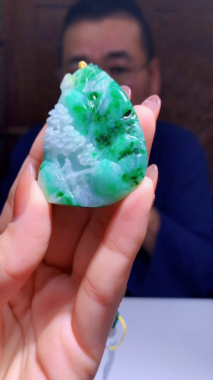 【闪购商品】定制翡翠未镶嵌1060hm-毛货挂件24