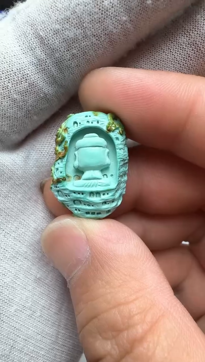 【闪购商品】绿松石无相佛未镶嵌挂件