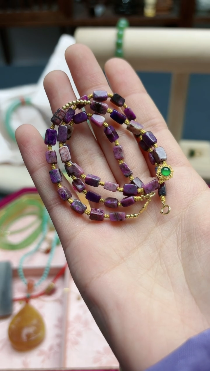 【闪购商品】苏纪石（舒俱来）项链18K金镶嵌18k金舒俱来项链*1 CS